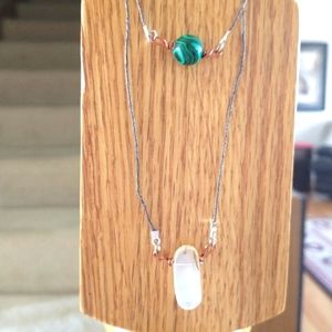 🔮Malachite and Montana Moss Agate Necklace